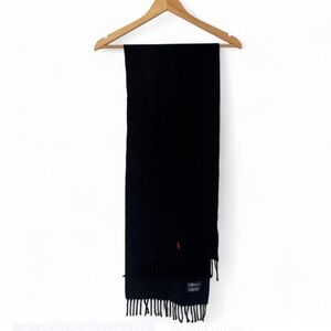 Polo by Ralph Lauren | Wool Men's Elegant Black Scarf